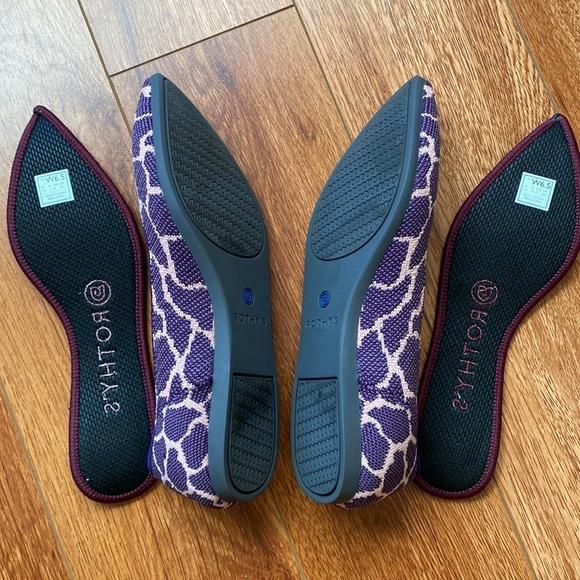 Rothy’s The Point Giraffe Violet Purple size 6.5 EUC - Picture 8 of 8